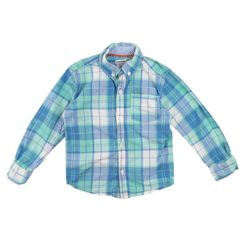 Carter's shirt 3 (pale green/blue plaid)