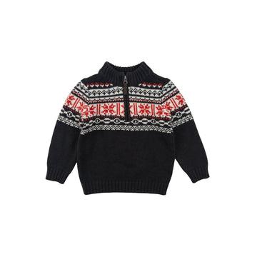 Carter's pullover sweater 4 (navy/red/white)