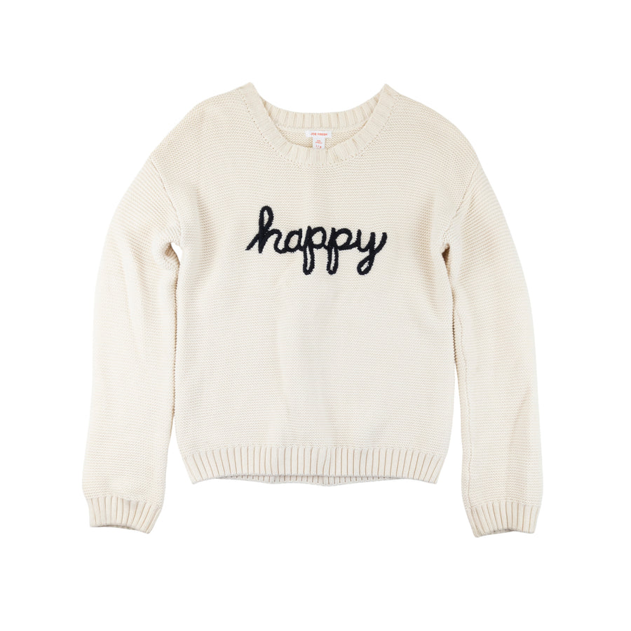 Joe Fresh sweater 10-12 (happy)