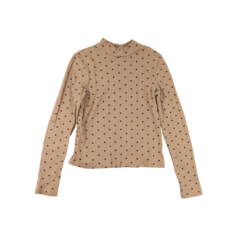 Gap long sleeve 14-16 (tan hearts)