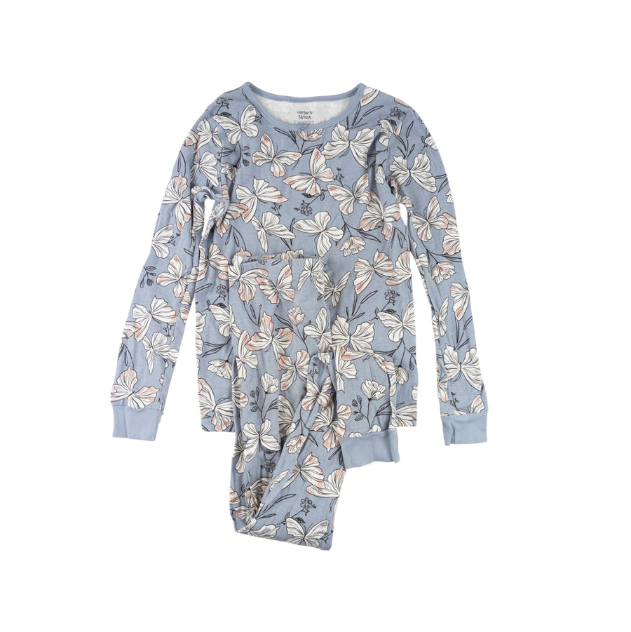Carter's pjs 12 (blue butterfly)