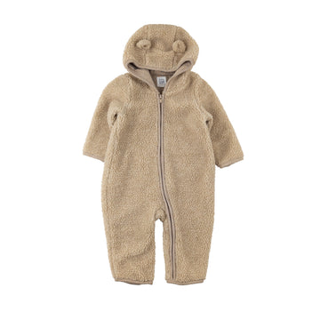 Gap sherpa bunting suit 6-12m (tan)