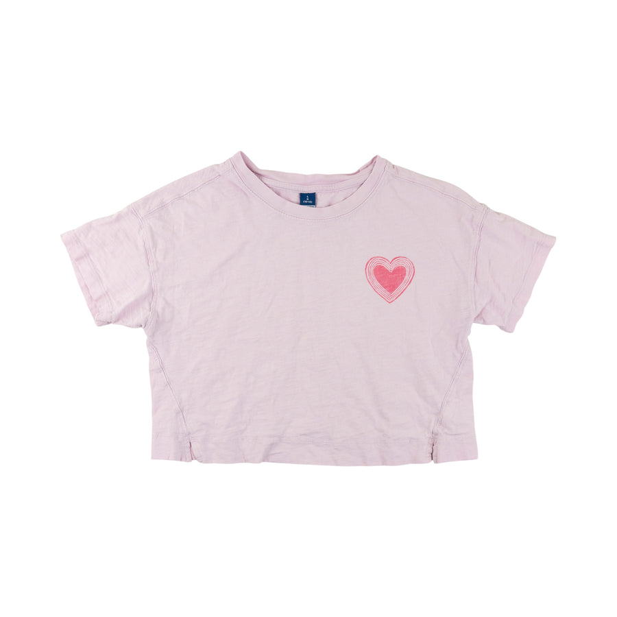 Old Navy t-shirt 10-12 (pink heart)