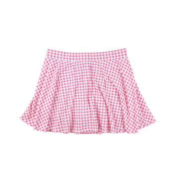 Children's Place skorts 16 (pink gingham)