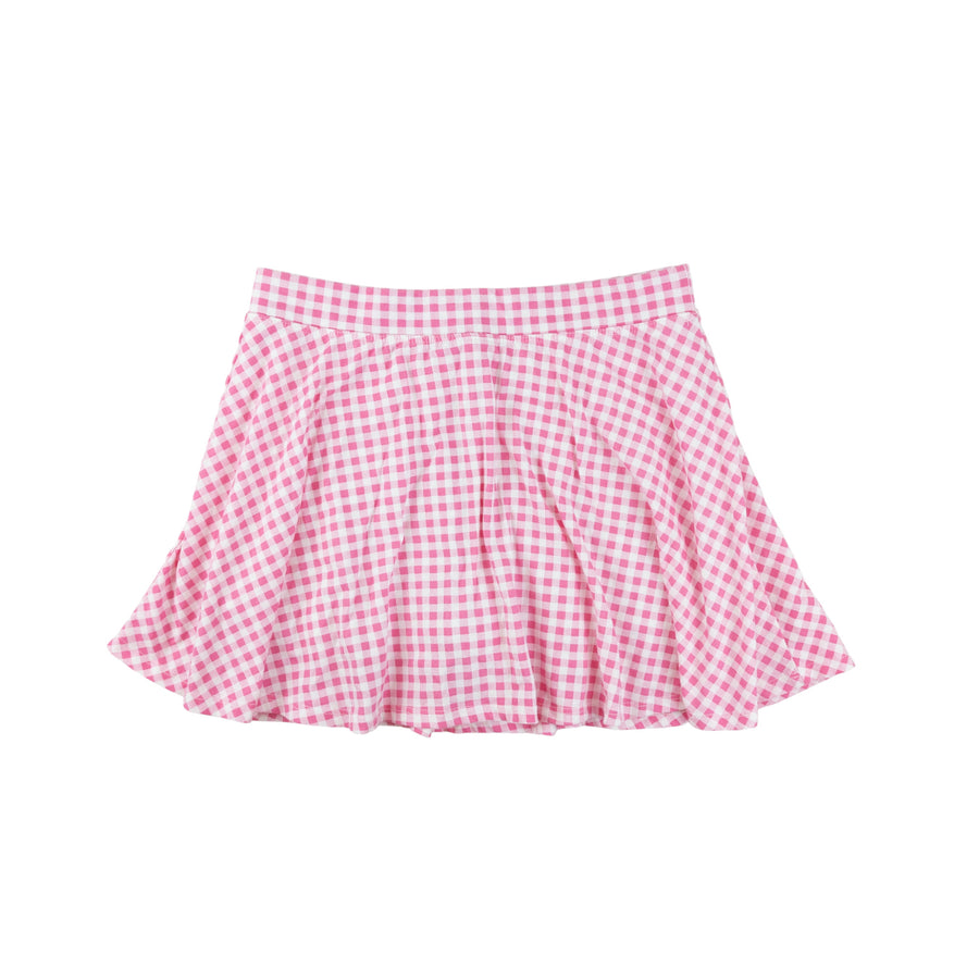 Children's Place skorts 16 (pink gingham)