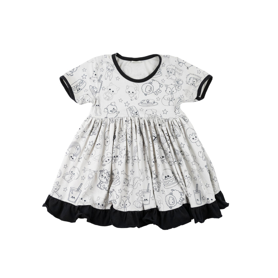 Handmade dress 3 (black/white)