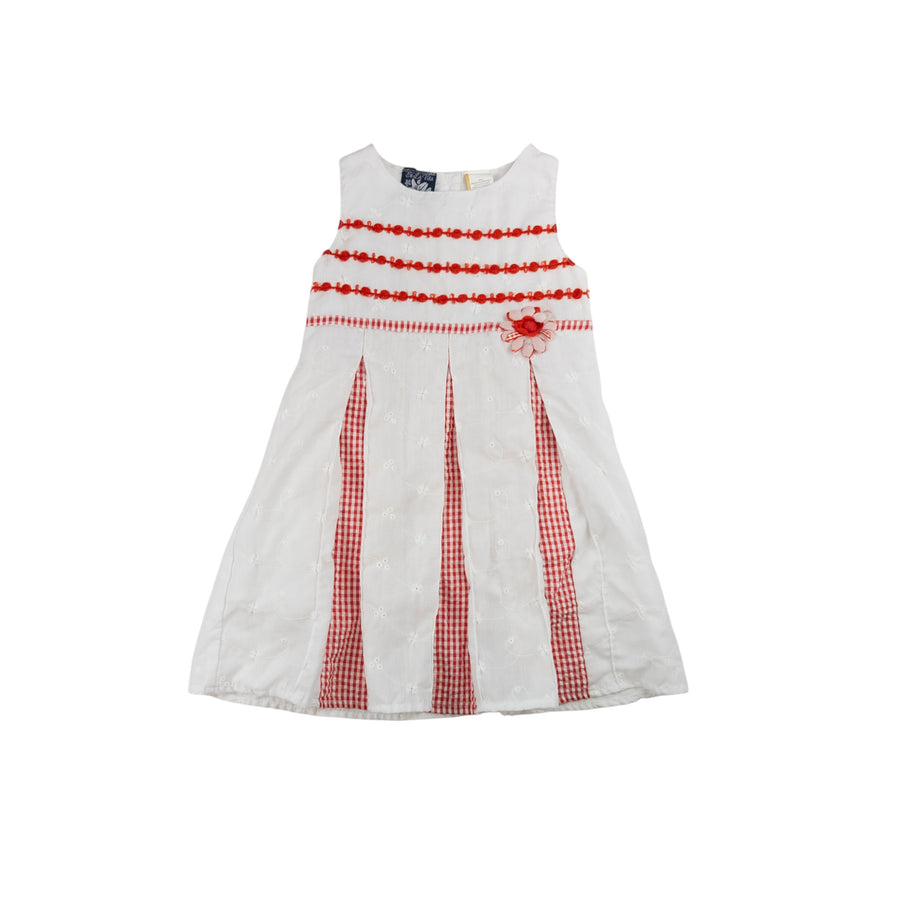 So La Vita dress 3 (white and red)