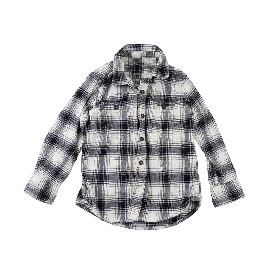 Gap flannel shirt 4 (black/white)