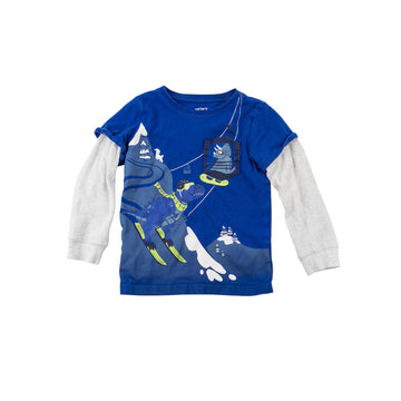Carter's long sleeve 3 (dino skiing)