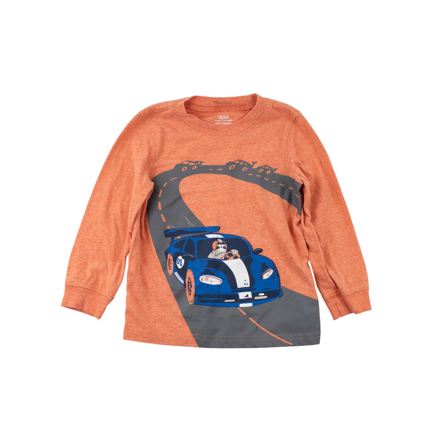 Carter's long sleeve 3 (sloth race car)