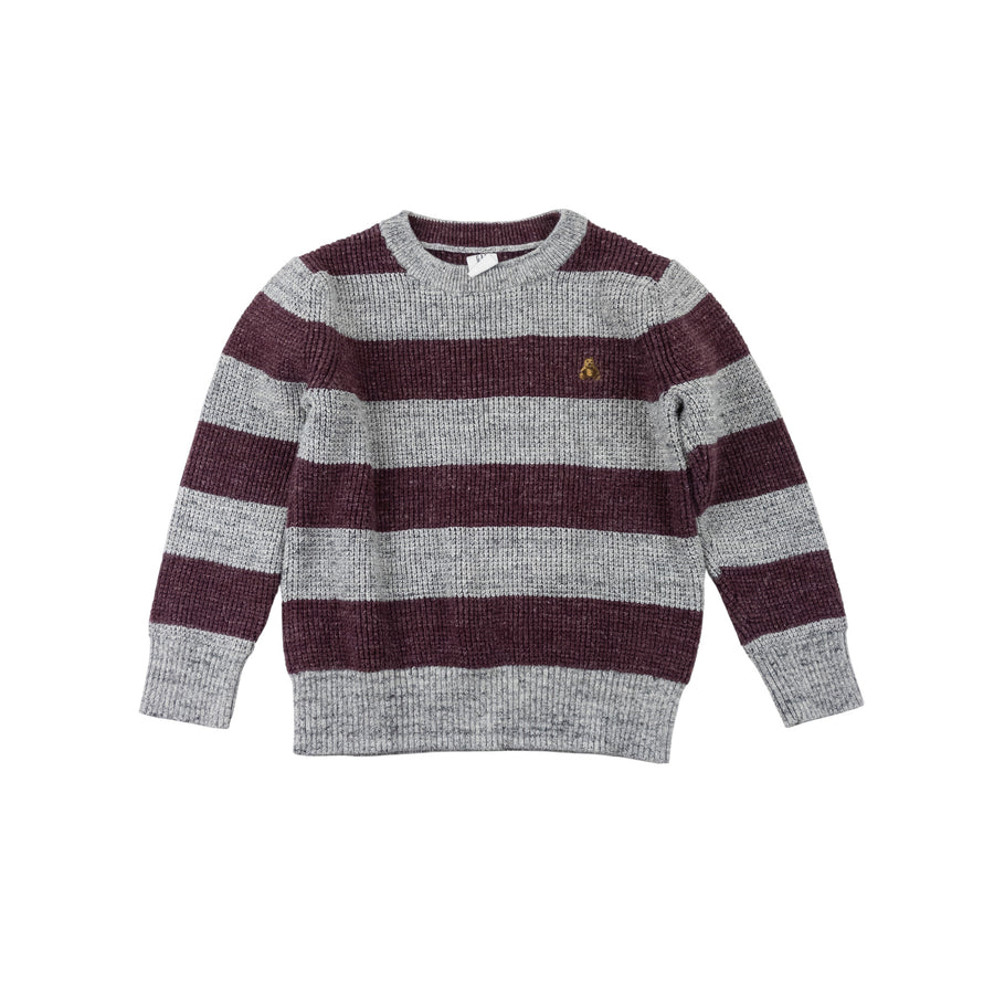 Gap sweater 4 (burgundy/grey)