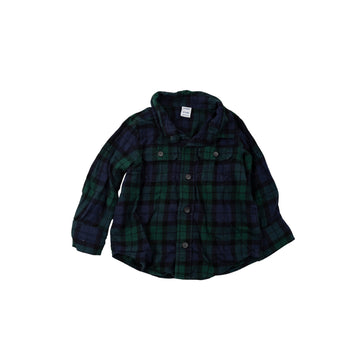 Old Navy shirt 18-24m (navy/green plaid)