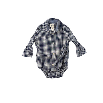 Oshkosh shirt 12m (black/white check)