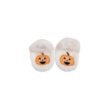 Hand made pumpkin booties 0-3m