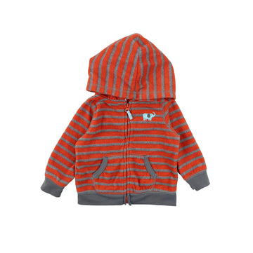 Carter's hoodie 12m (orange/grey)