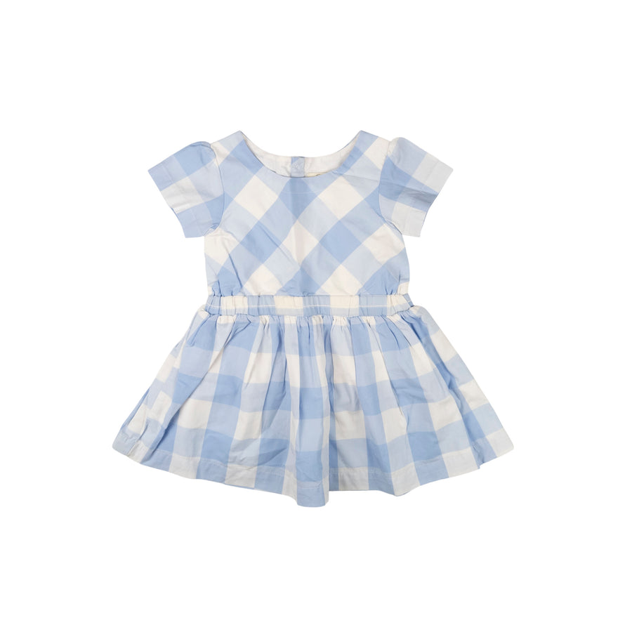 George dress 12-18m (blue check)