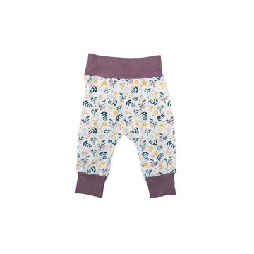 Hand made grow-with-me pants 6-18m