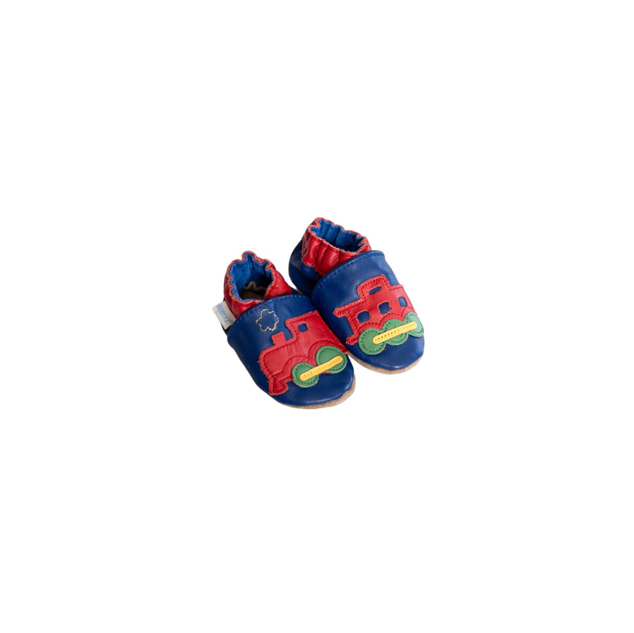 Robeez train soft soles 0-6m