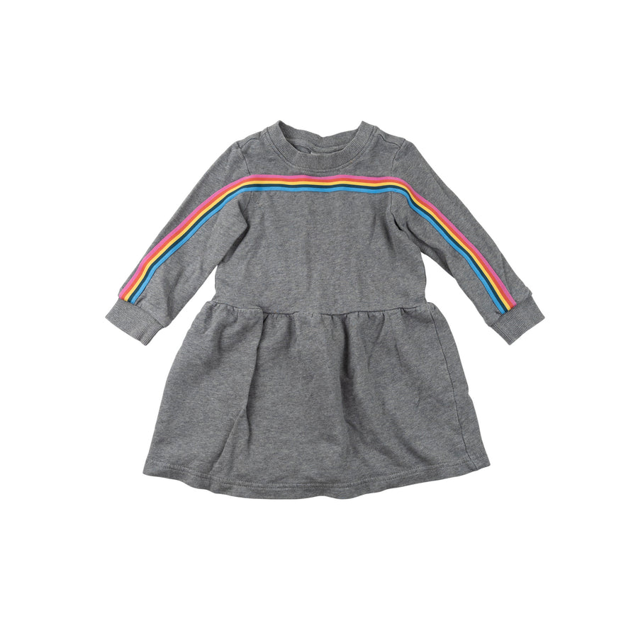 Hanna Andersson dress 3 (rainbow stripe)