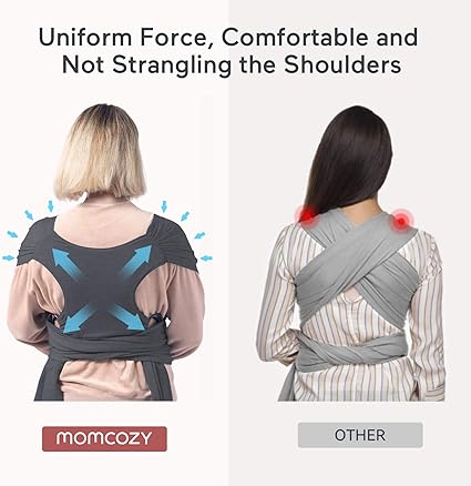 Momcozy wrap carrier (dark grey)