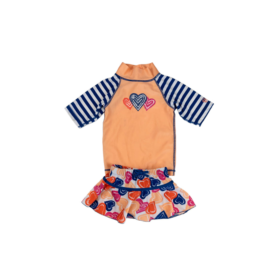 UV Skinz swim suit 12-18m (orange)