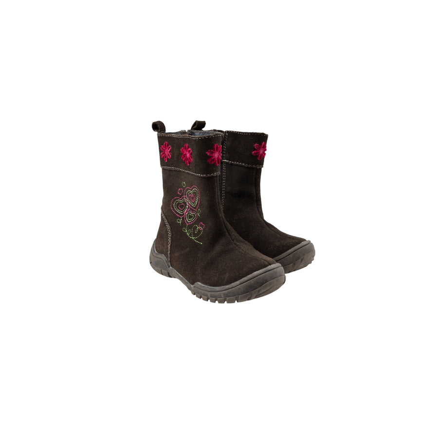 Joe Fresh boots 7 (floral stitching)