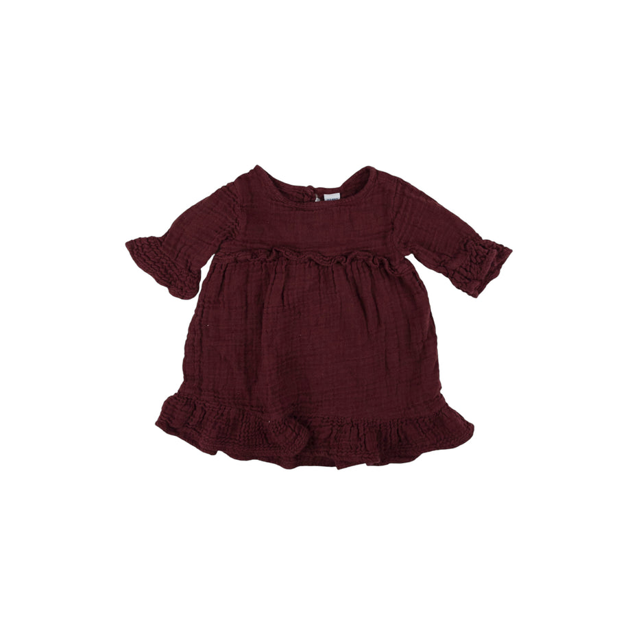 Old Navy dress 12-18m (burgundy)