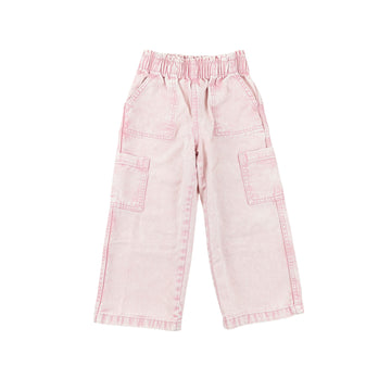 H&M wide leg jeans 3-4 (pink)