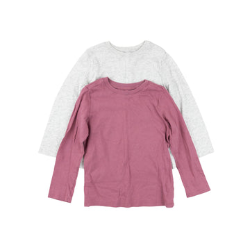 Old Navy long sleeves 4 (grey/pink)