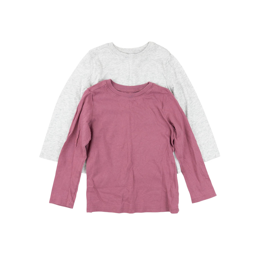 Old Navy long sleeves 4 (grey/pink)