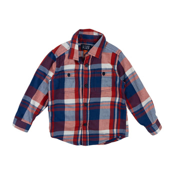 Children's Place shirt 3 (red/blue plaid)