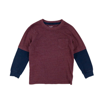 Carter's long sleeve 4-5 (dark red/blue)