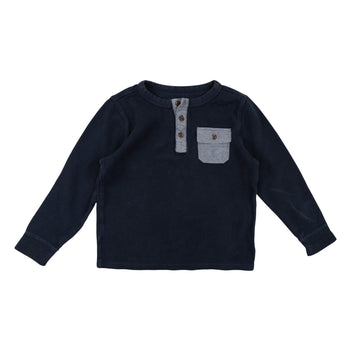 Old Navy long sleeve 5 (navy Henley)