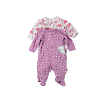 Carter's fleece sleepers nb (set of 2)
