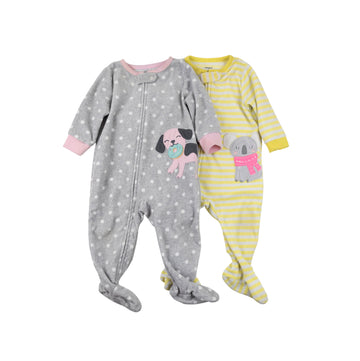 Carter's fleece sleepers 6m (set of 2)