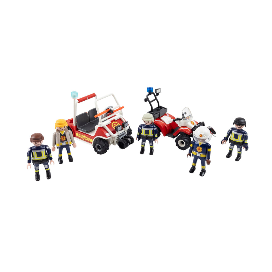 Playmobil Take Along Fire Station + Rescue Quads