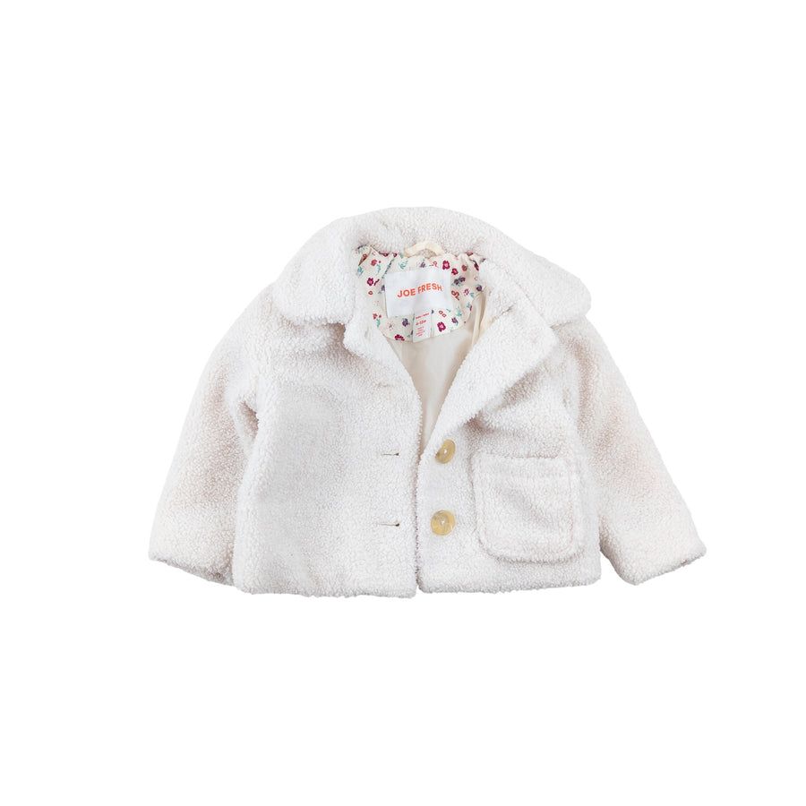 Joe Fresh jacket 6-12m (white)