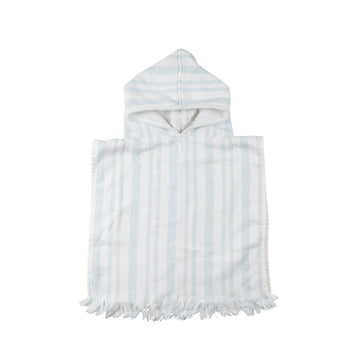 Indigo hooded towel 0-12m