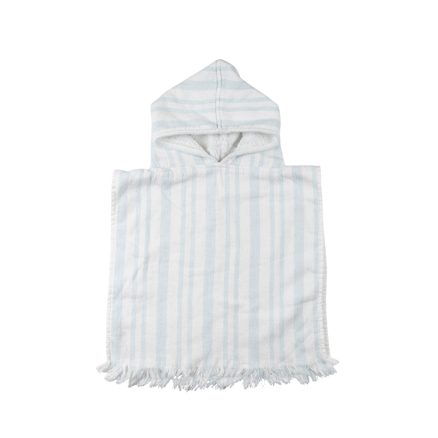 Indigo hooded towel 0-12m