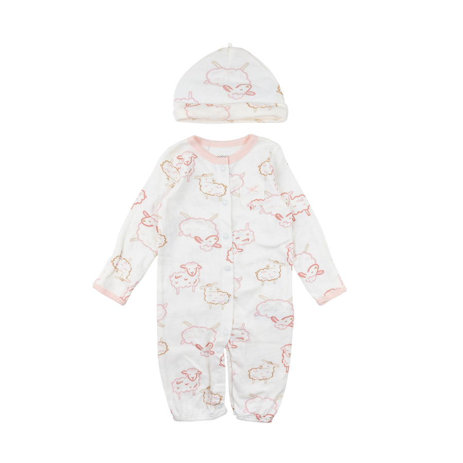 Carter's convertible gown 3m (sheep)