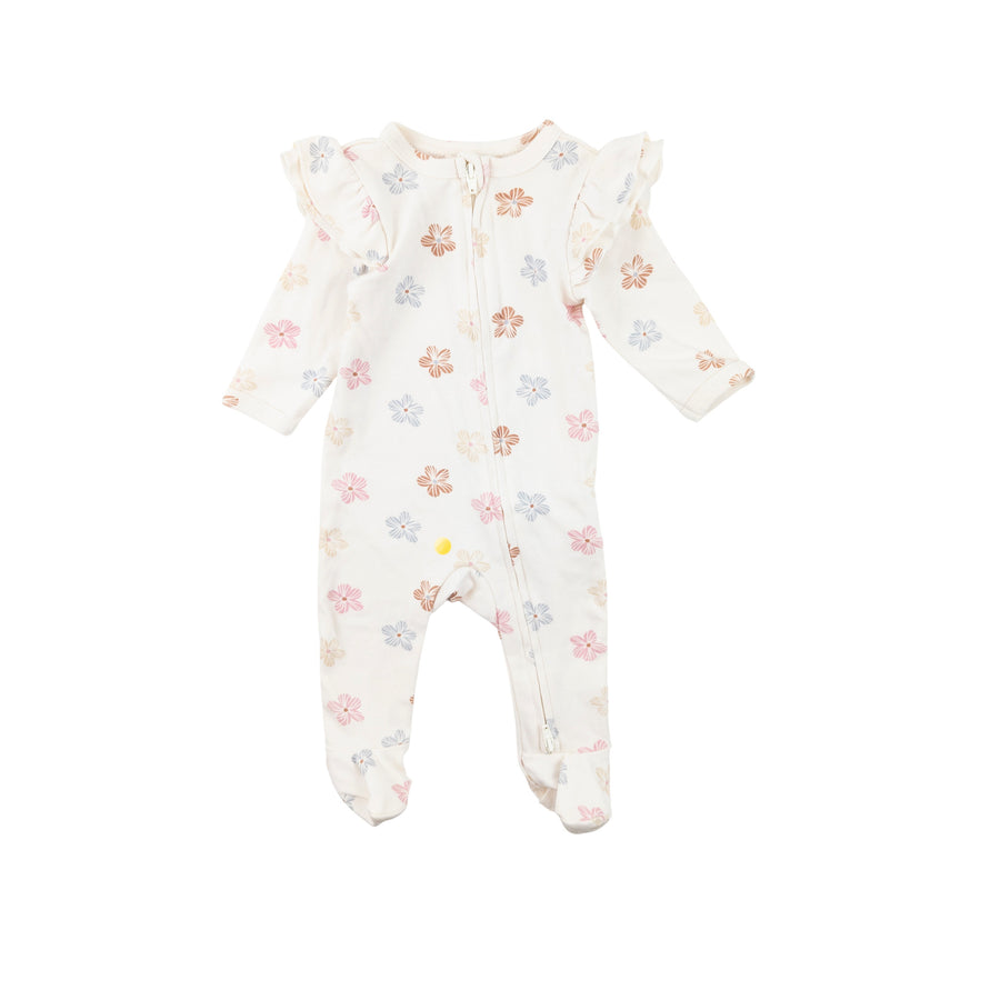 Rabbit + Bear sleeper 0-3m (floral)
