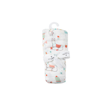 Loulou Lollipop swaddle (llama)