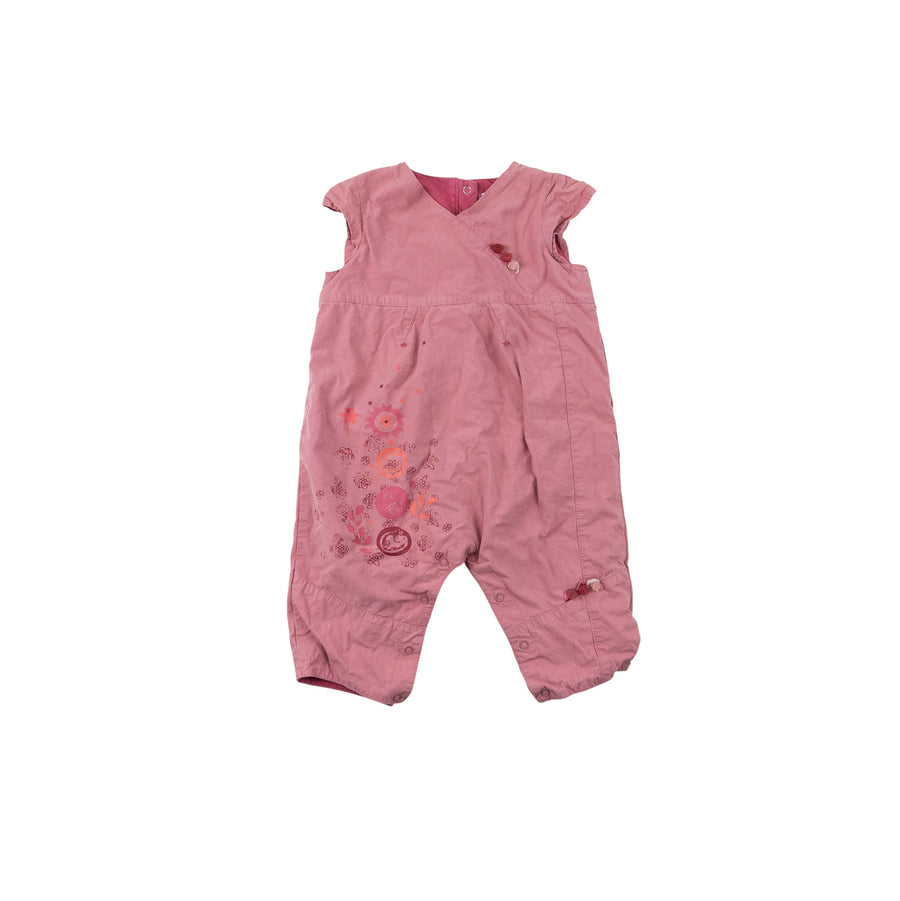 Au Bisou romper 6m (pink)
