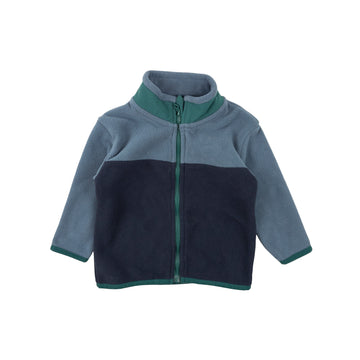 George zip-up 6-12m (blue/green fleece)