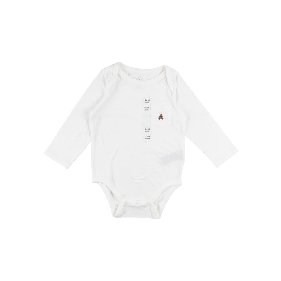 Gap long sleeve bodysuit 12-18m (white)