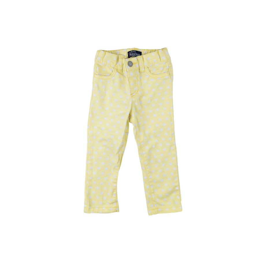 Children's Place jeggings 2 (yellow polka dots)