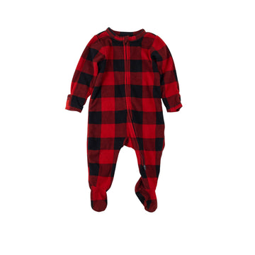 Old Navy sleeper 6-9m (red plaid)