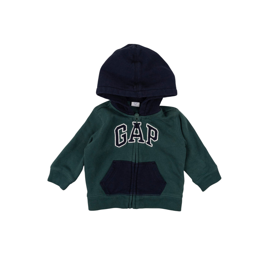 Gap zip-up hoodie 6-12m