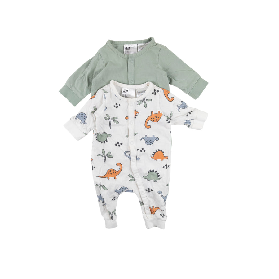 H&M sleepers 0-1m/premie (set of 2)