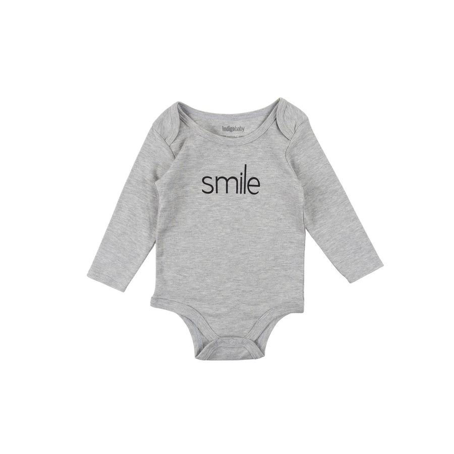 Indigo long sleeve 6-12m (smile)